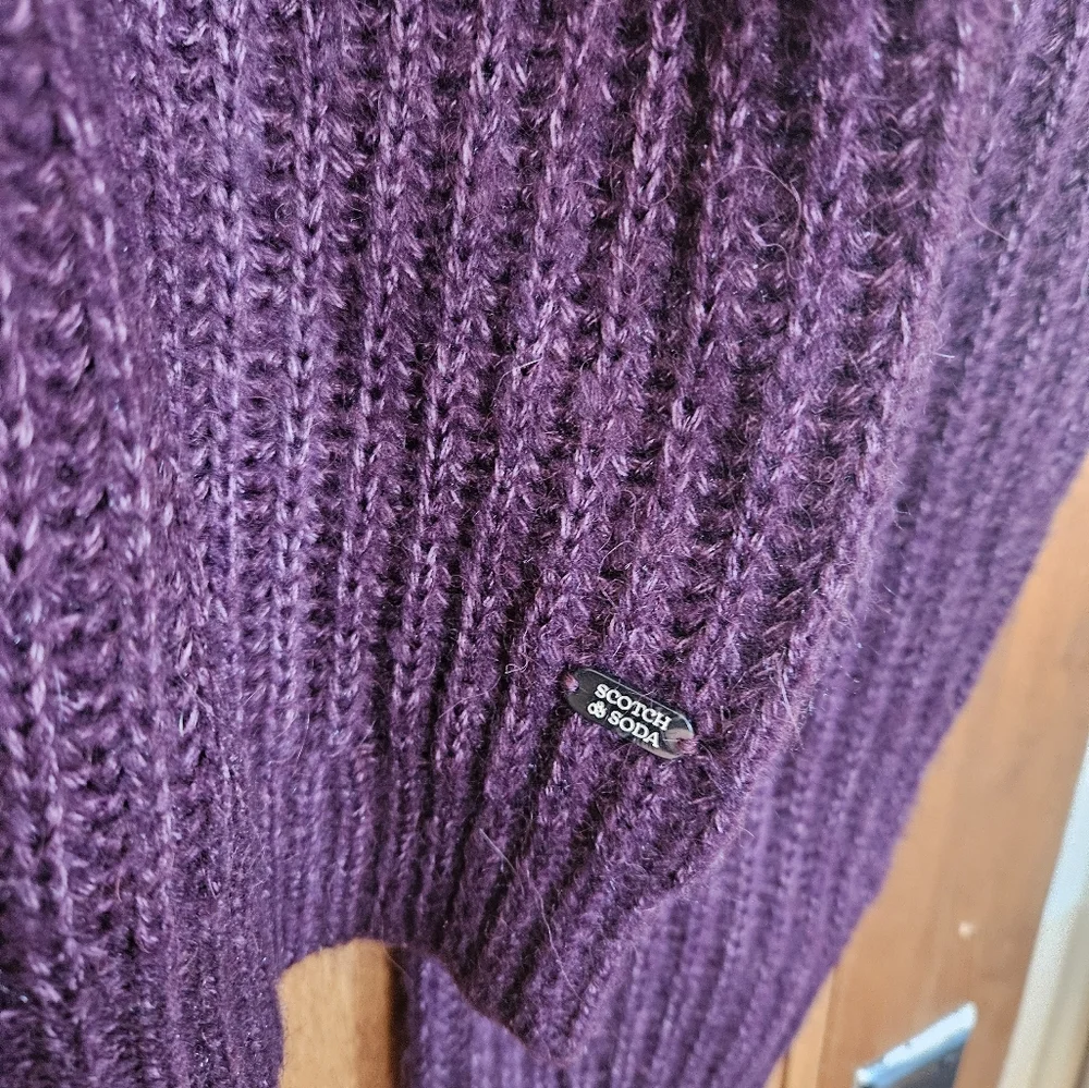 NWT Scotch & Soda Amsterdam Pink Purple Women's Sweater L - Picture 5 of 7